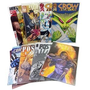 Lot of 10 Comic Book Crow Postal American Carnage Vandro Wasted Space